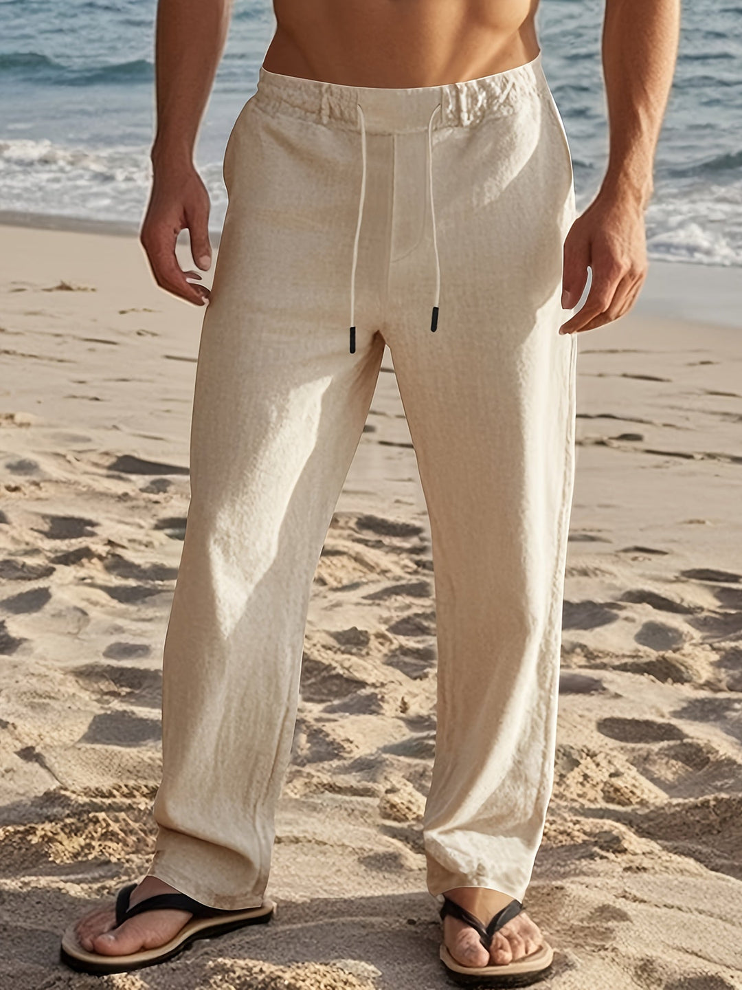 BRYNOUVELLE | PANTALON EN LIN POUR HOMMES