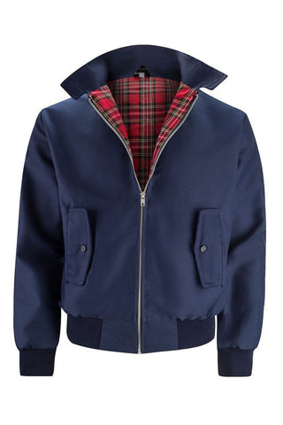 Harryson | Veste Harrington avec Doublure Tartan