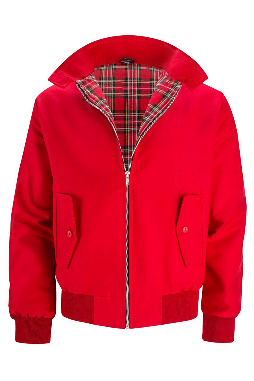 Harryson | Veste Harrington avec Doublure Tartan