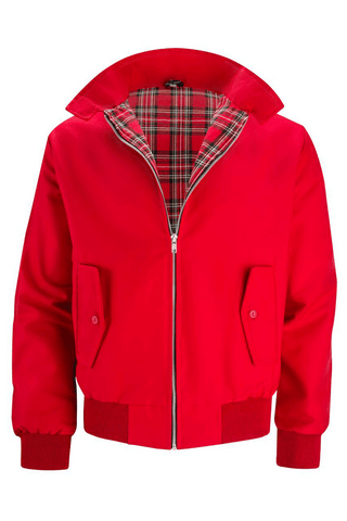 Harryson | Veste Harrington avec Doublure Tartan