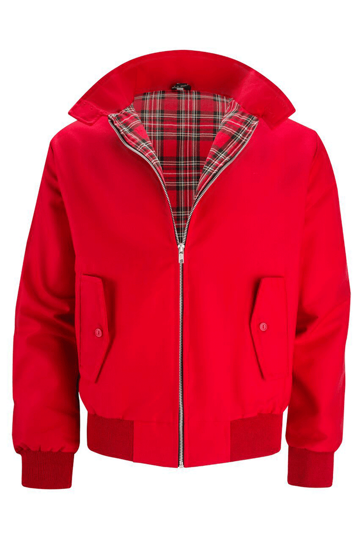 Harryson | Veste Harrington avec Doublure Tartan
