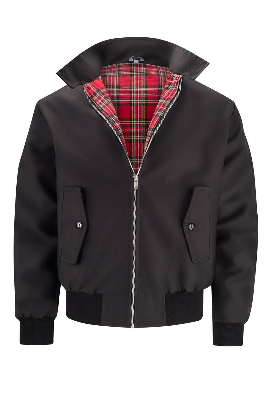 Harryson | Veste Harrington avec Doublure Tartan