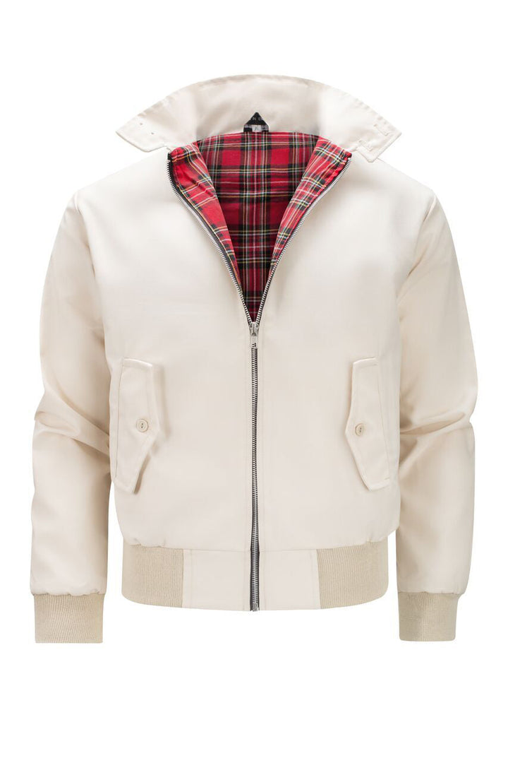 Harryson | Veste Harrington avec Doublure Tartan