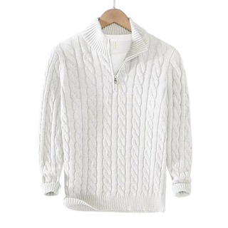 Tommy | Pull en coton à demi-zip