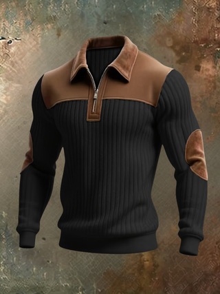 BRYNOUVELLE | PULL À COULISSEAU ET DEMI-FERMETURE ÉCLAIR POUR HOMMES