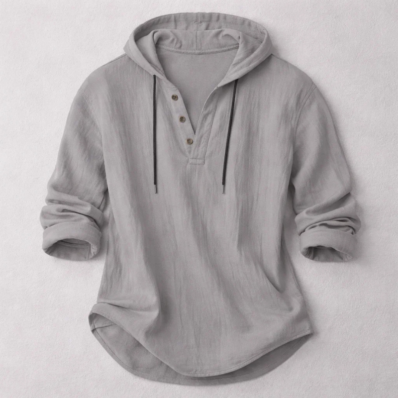 BRYNOUVELLE | Hoodie en Coton et Lin pour Hommes