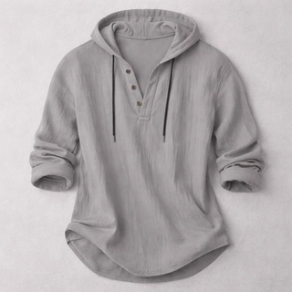 BRYNOUVELLE | Hoodie en Coton et Lin pour Hommes