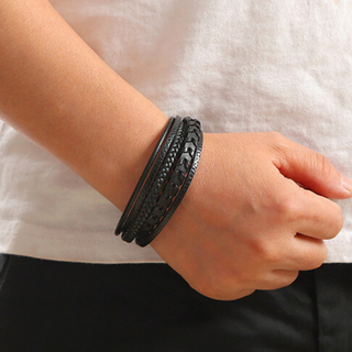 BRYNOUVELLE | BRACELET HOMME EN CUIR DE LUXE