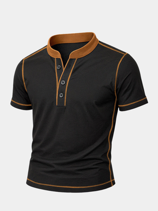 BRYNOUVELLE | CHEMISE HENLEY AVEC BORD EMBER