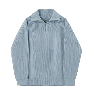 BRYNOUVELLE | Pull Azure à quart de zip