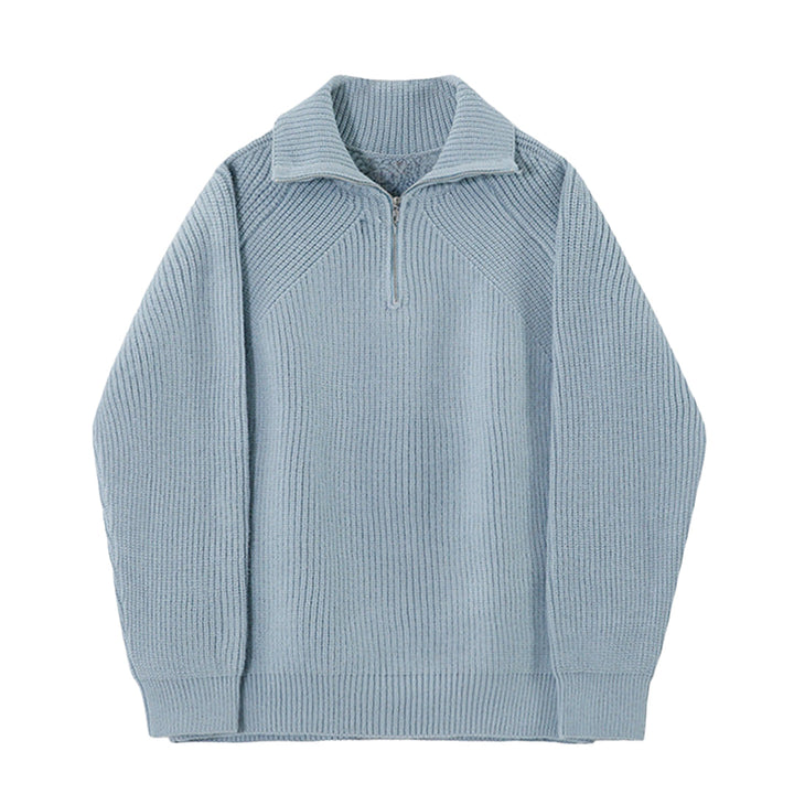 BRYNOUVELLE | Pull Azure à quart de zip