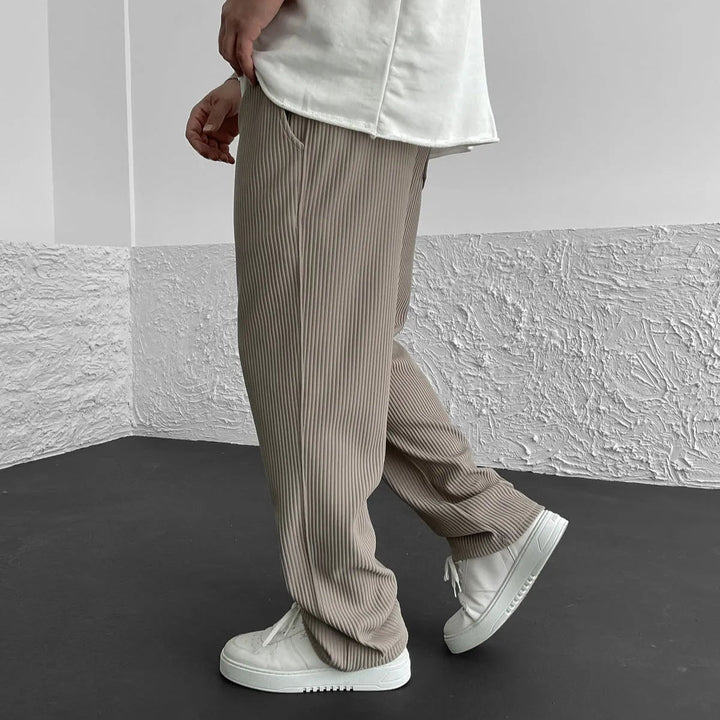 BRYNOUVELLE | PANTALON EN MAILLE CÔTELÉE