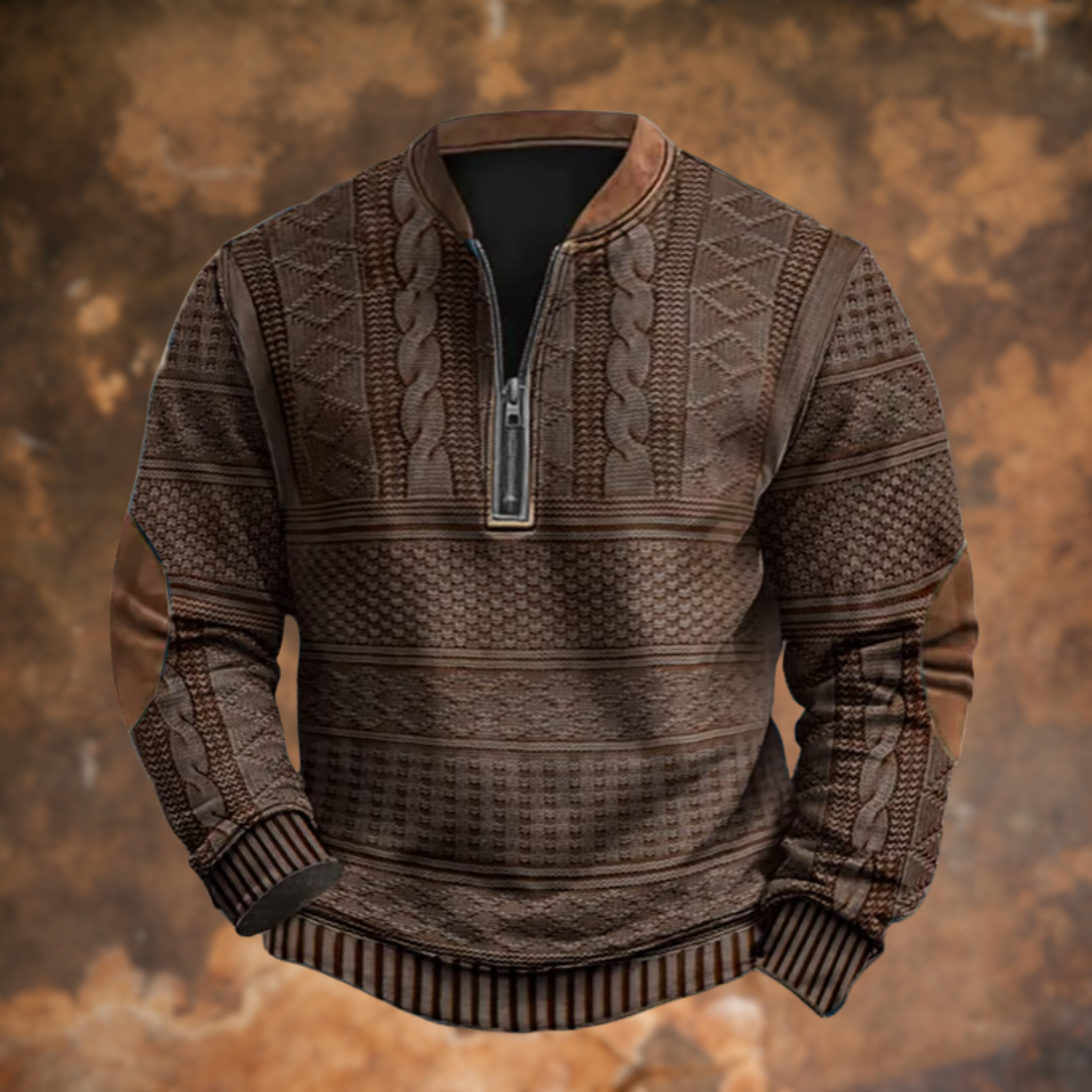 Jonas | Pull Zippé Confortable au Look Moderne