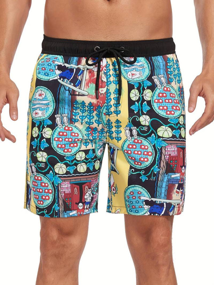 BRYNOUVELLE | SHORTS DE BAIN DE VACANCES POUR HOMMES