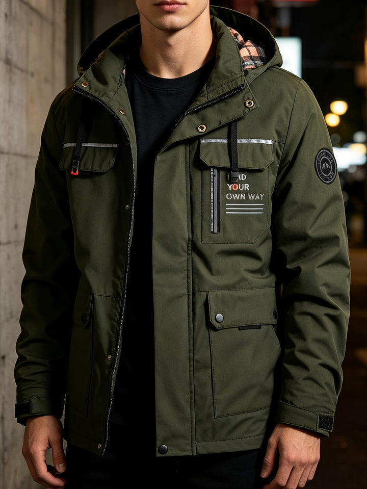 BRYNOUVELLE | Veste à Capuche avec Fermeture Éclair pour Hommes