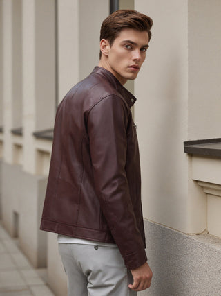 BRYNOUVELLE | Veste Homme à Col Montant et Fermeture Éclair