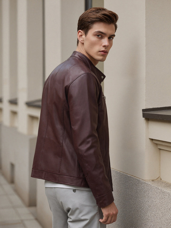 BRYNOUVELLE | Veste Homme à Col Montant et Fermeture Éclair