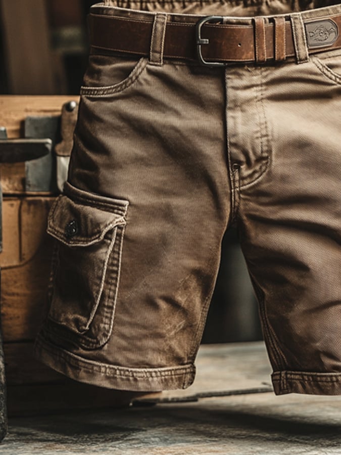 BRYNOUVELLE | SHORTS CARGO CLASSIQUES POUR HOMMES