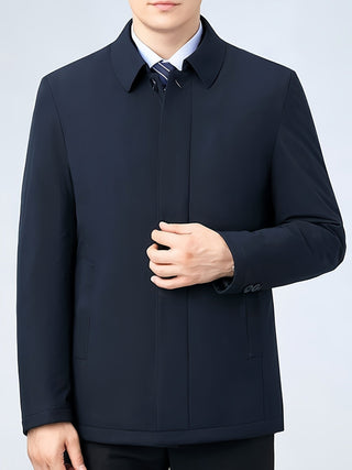 BRYNOUVELLE | Veste Homme à Col Revers et Fermeture Éclair