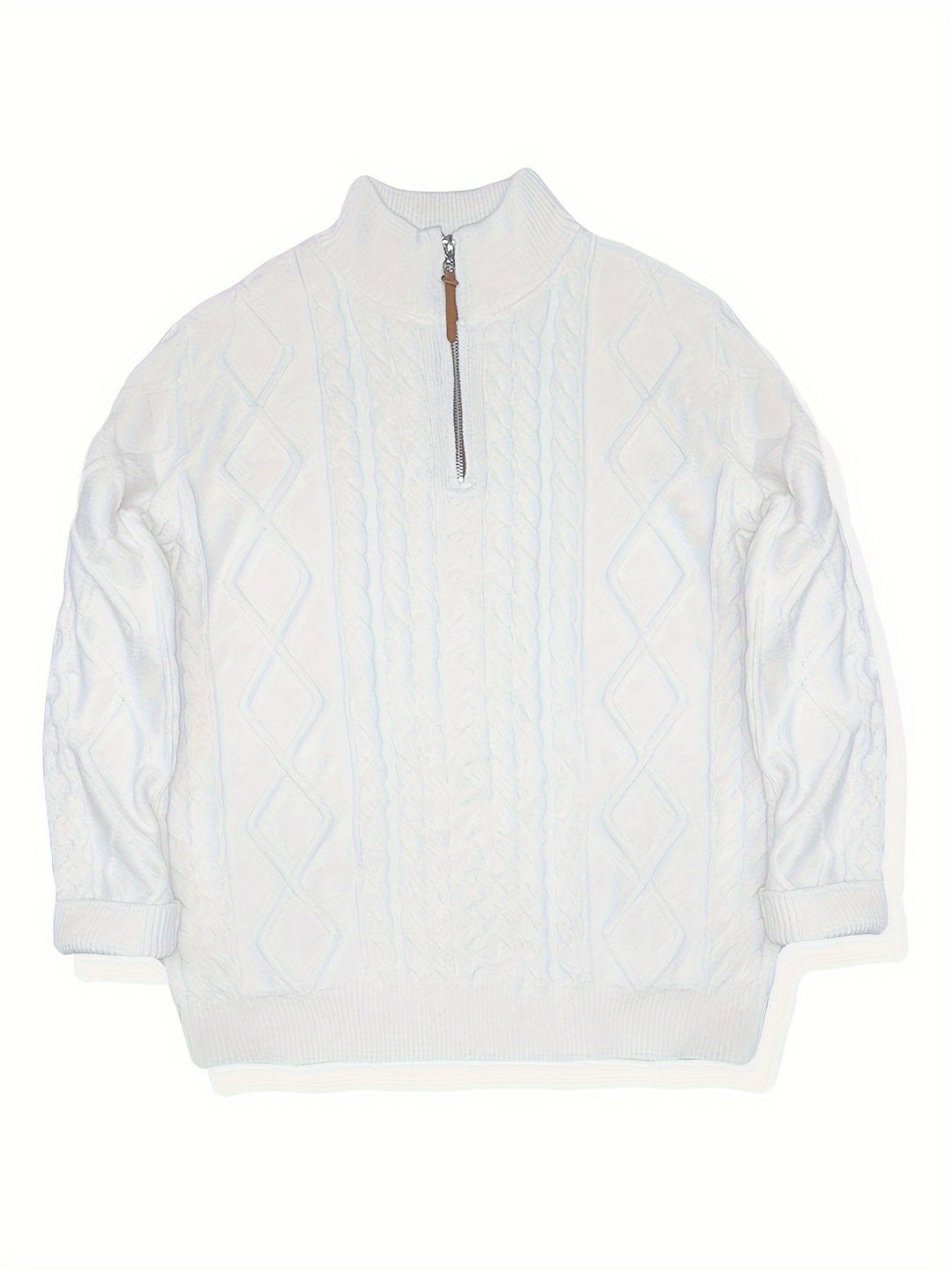 BRYNOUVELLE | Polo pour Hommes avec Fermeture Éclair Quart