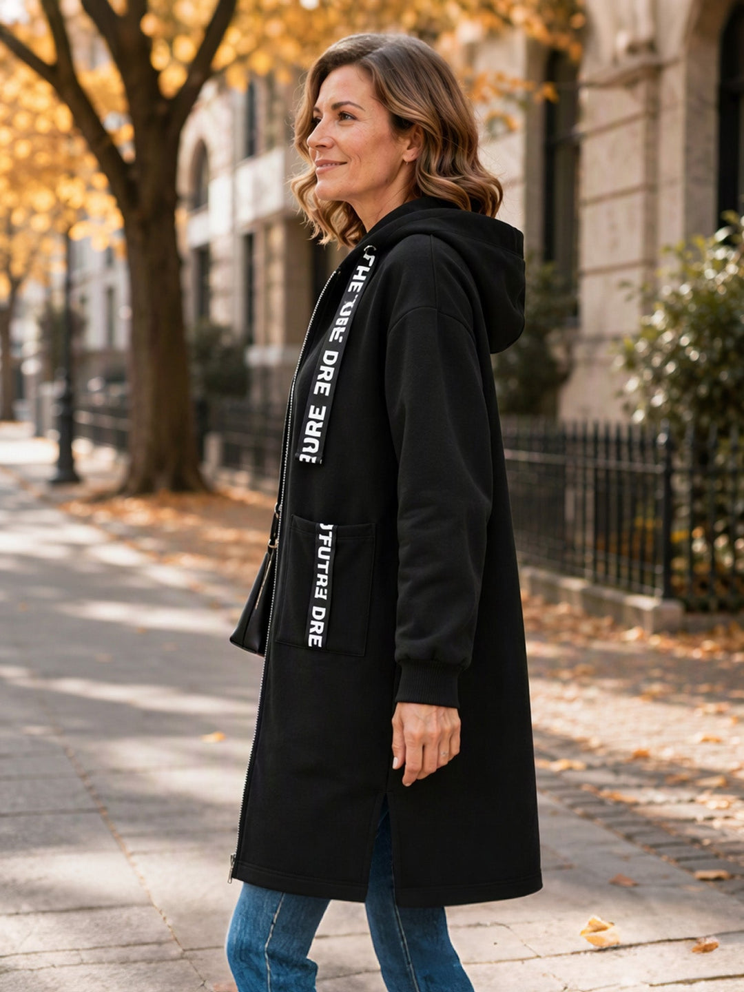 Pull à capuche oversize pour femme
