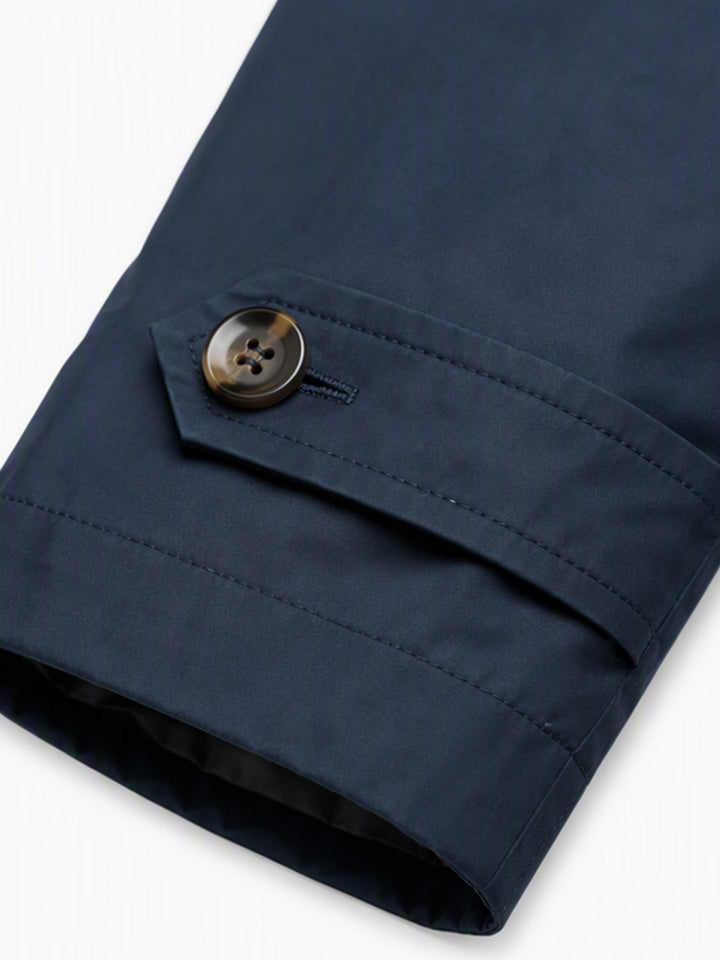 Trench-coat imperméable mi-long pour homme