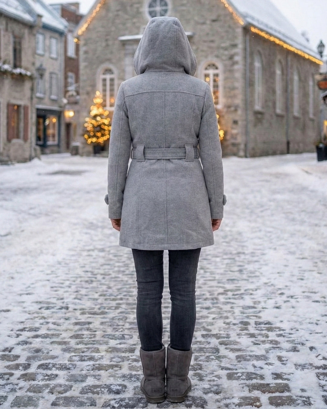 Zelinda | Manteau en Laine à Carreaux