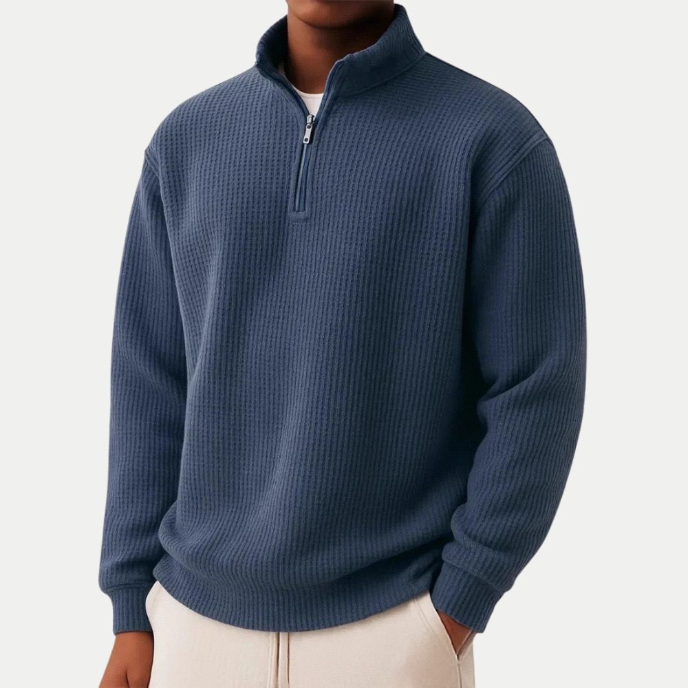 DAMIEN | Pull zippé avec confort quotidien et style intemporel