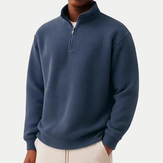 DAMIEN | Pull zippé avec confort quotidien et style intemporel
