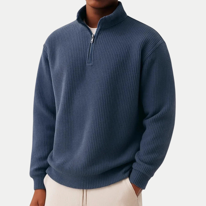 DAMIEN | Pull zippé avec confort quotidien et style intemporel