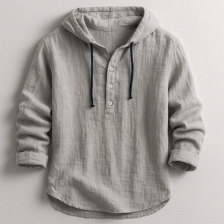 BRYNOUVELLE | HOODIE EN MÉLANGE DE LIN POUR HOMMES