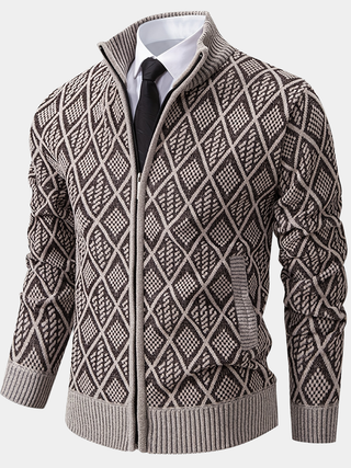 BRYNOUVELLE | PULL EN MAILLE GÉOMÉTRIQUE POUR HOMME