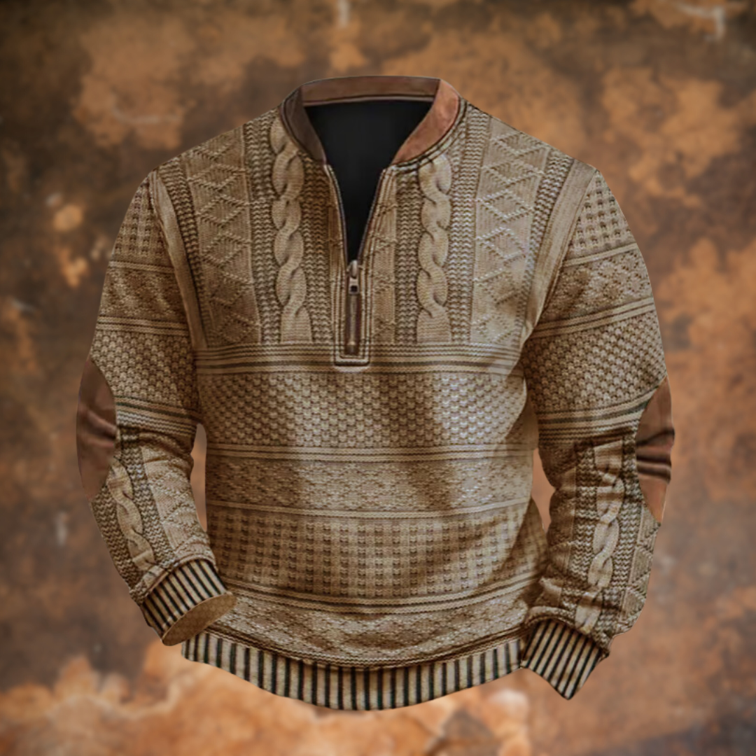 Jonas | Pull Zippé Confortable au Look Moderne
