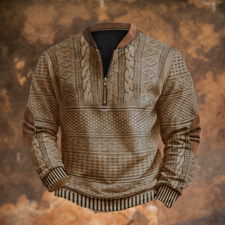 Jonas | Pull Zippé Confortable au Look Moderne