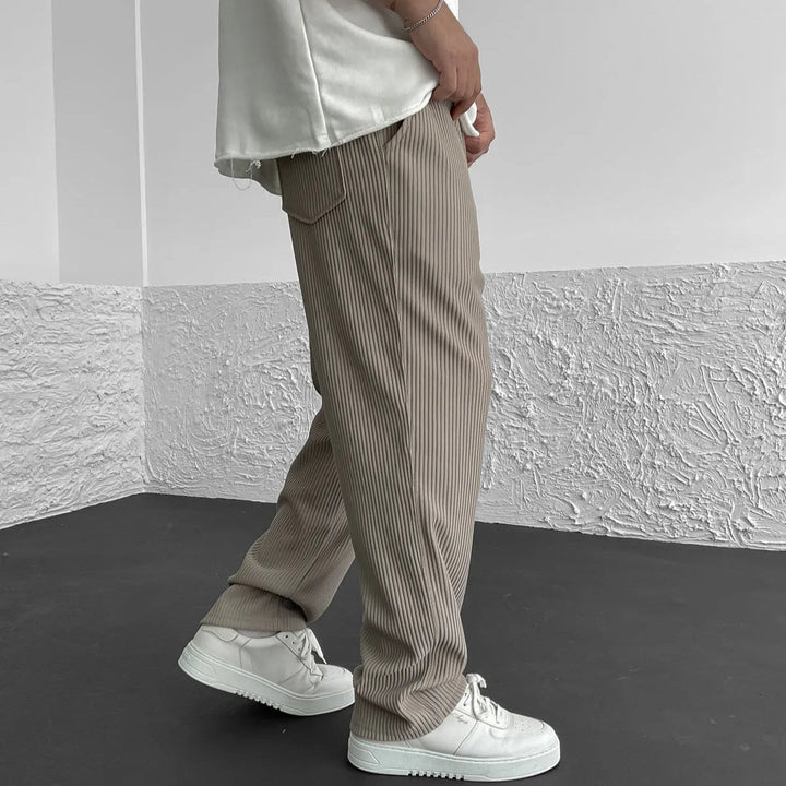 BRYNOUVELLE | PANTALON EN MAILLE CÔTELÉE