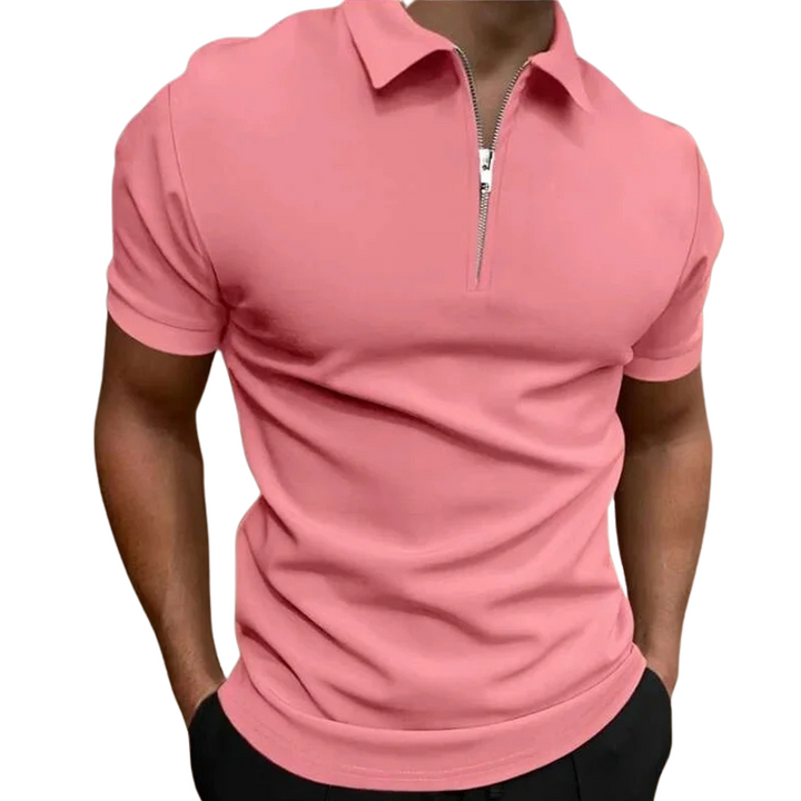 BRYNOUVELLE | POLO MODERNE AVEC ZIP MI-HAUT