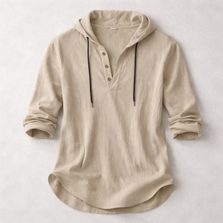 BRYNOUVELLE | Hoodie en Coton et Lin pour Hommes