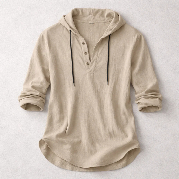 BRYNOUVELLE | Hoodie en Coton et Lin pour Hommes