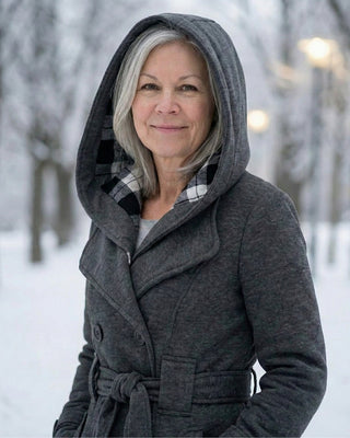 Zelinda | Manteau en Laine à Carreaux