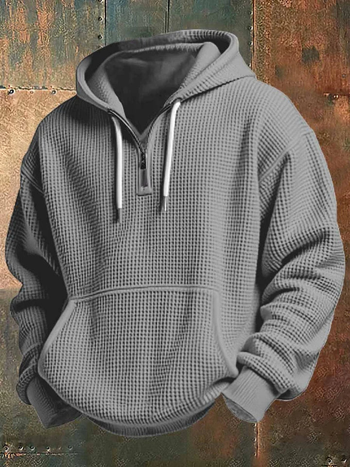BRYNOUVELLE | SWEAT À CAPUCHE EN TEXTURE TISSÉE POUR HOMME