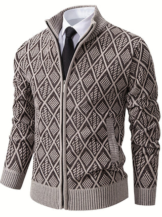BRYNOUVELLE | PULL EN MAILLE GÉOMÉTRIQUE POUR HOMME
