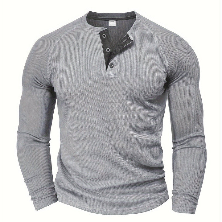 BRYNOUVELLE | T-Shirt Henley Texturé pour Homme