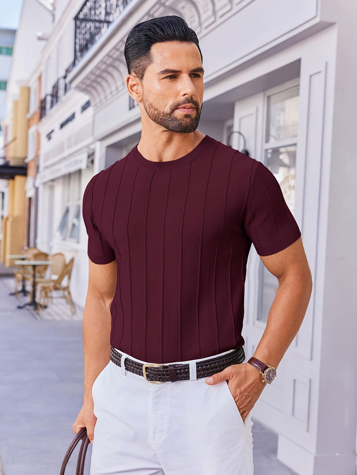 BRYNOUVELLE | CHEMISE EN MAILLE DE COTON POUR HOMME
