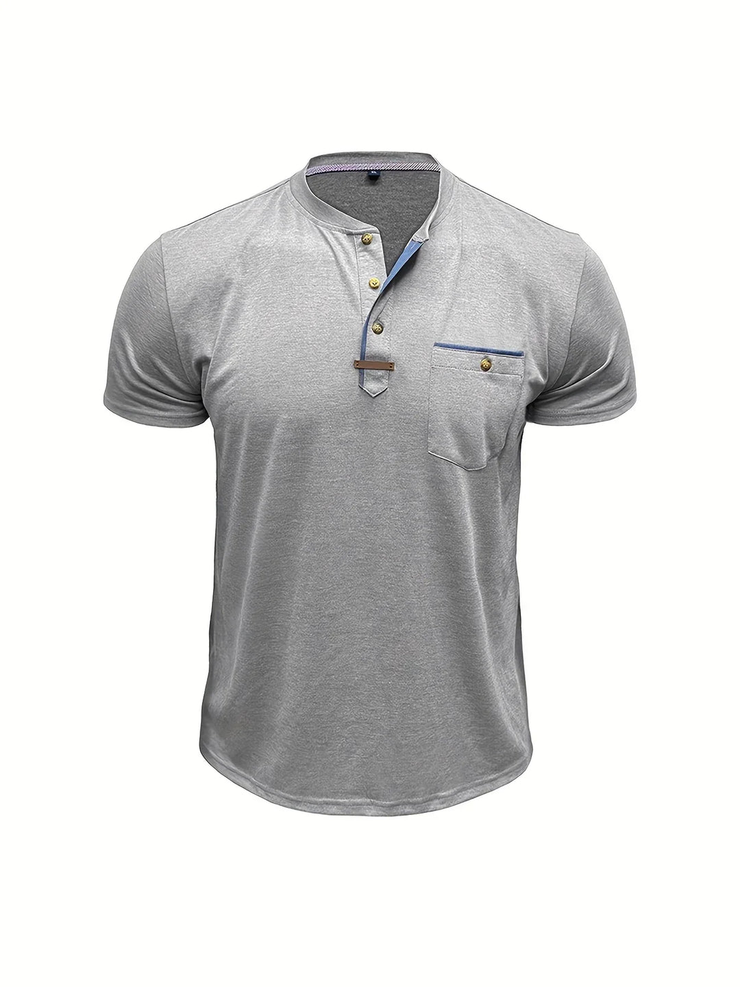 BRYNOUVELLE | T-SHIRT COL ROND ÉLÉGANT AVEC POCHE