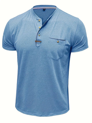 BRYNOUVELLE | T-SHIRT COL ROND ÉLÉGANT AVEC POCHE