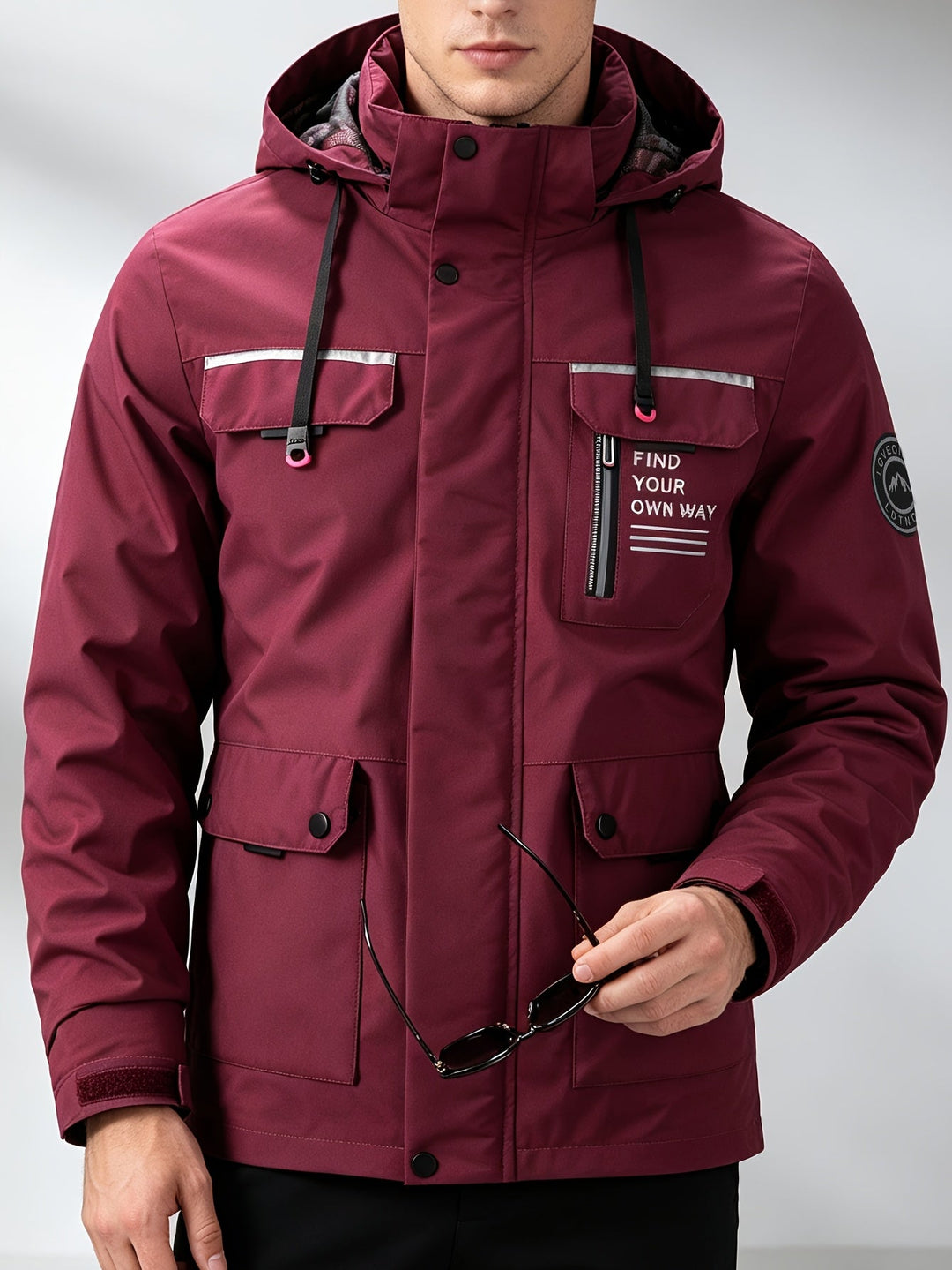 BRYNOUVELLE | Veste à Capuche avec Fermeture Éclair pour Hommes