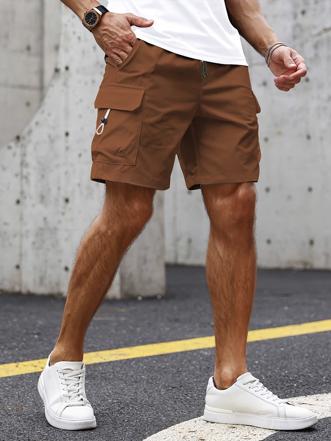 BRYNOUVELLE | SHORTS CARGO POUR HOMME