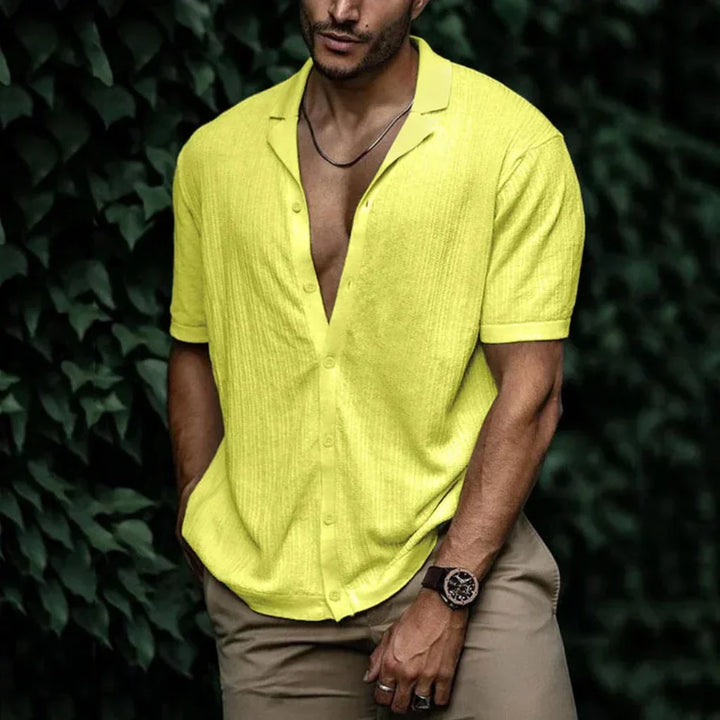 BRYNOUVELLE | Chemise en Lin Tricotée pour Homme