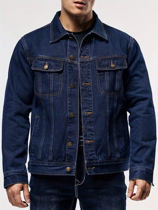 BRYNOUVELLE | Veste en Denim pour Hommes - Vêtement de Travail