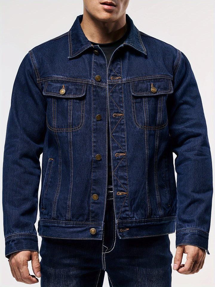 BRYNOUVELLE | Veste en Denim pour Hommes - Vêtement de Travail
